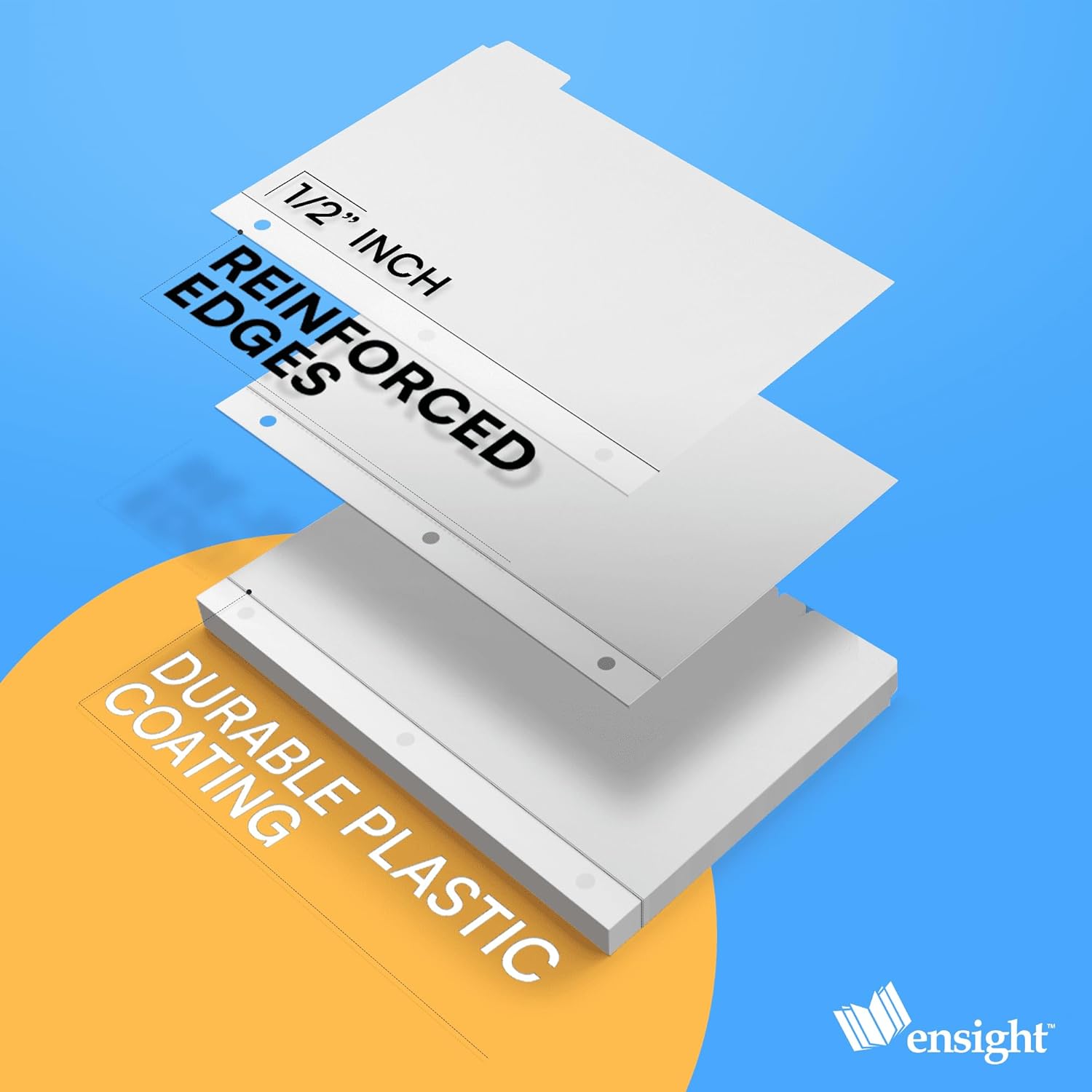 Ensight 3 Ring Page Dividers, binder dividers