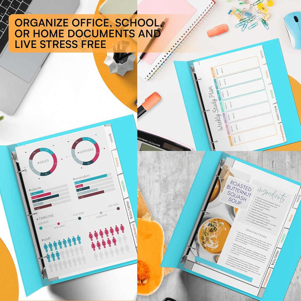 Ensight 3 Ring Page Dividers, binder dividers