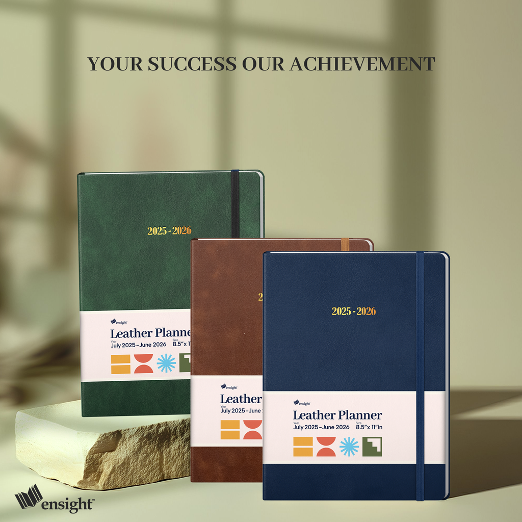 Leather Planner Jun 2025 - Jul 2026