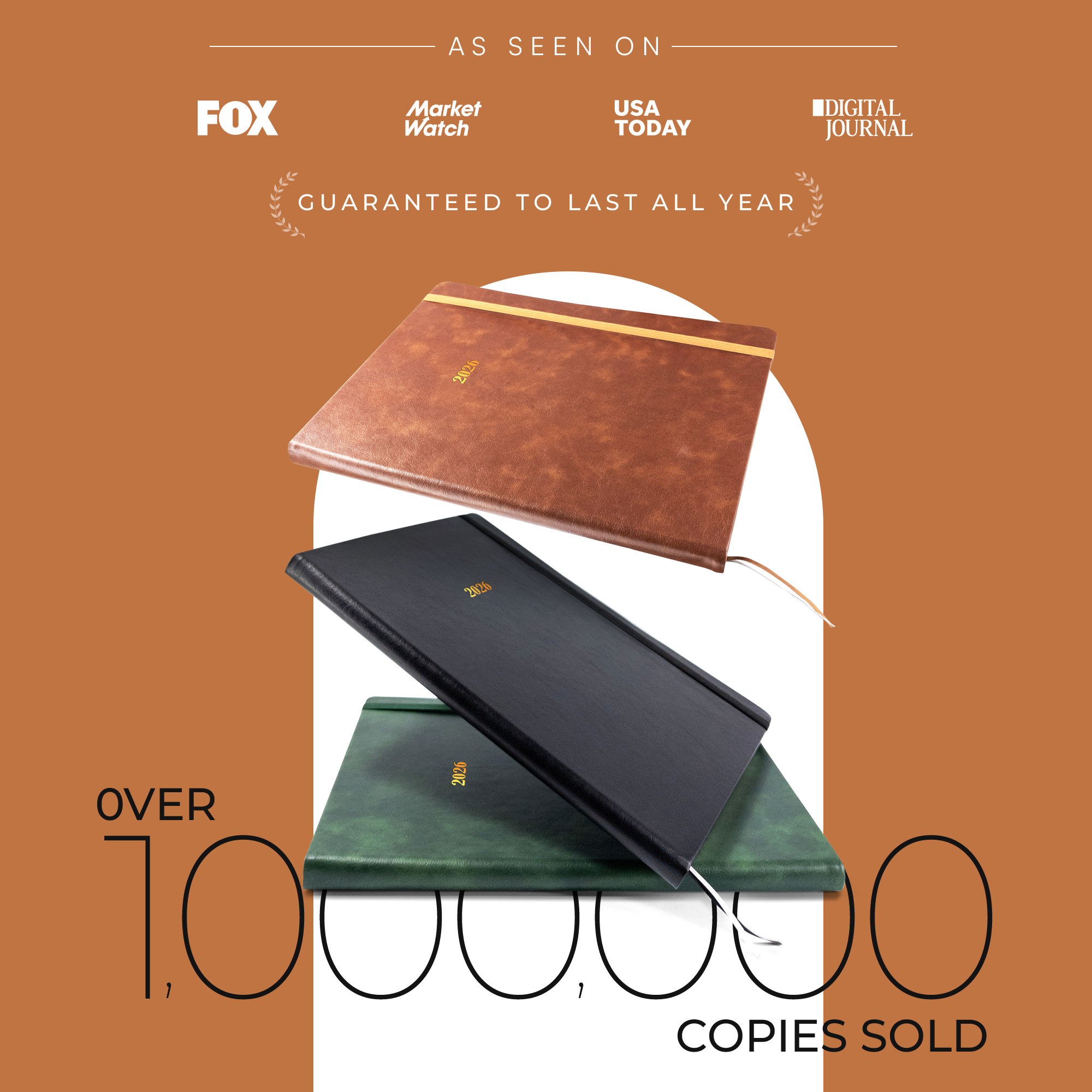 2026 Jan-Dec A4 Leather Appointment Book